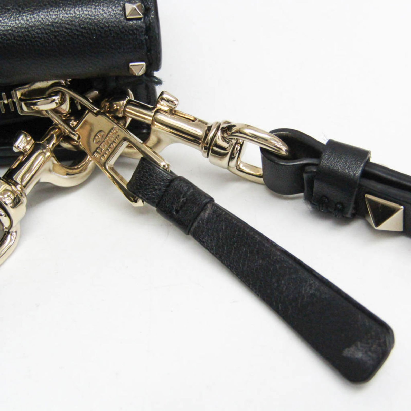 Leather Valentino Garavani Chain/ Shoulder Wallet - 9