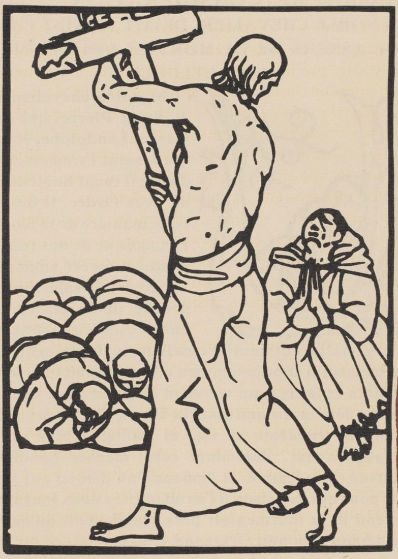 Woodcut - mile Bernard - Composition (Morane - No. 100) - Les Petites Fleurs de St. Franoise - 2