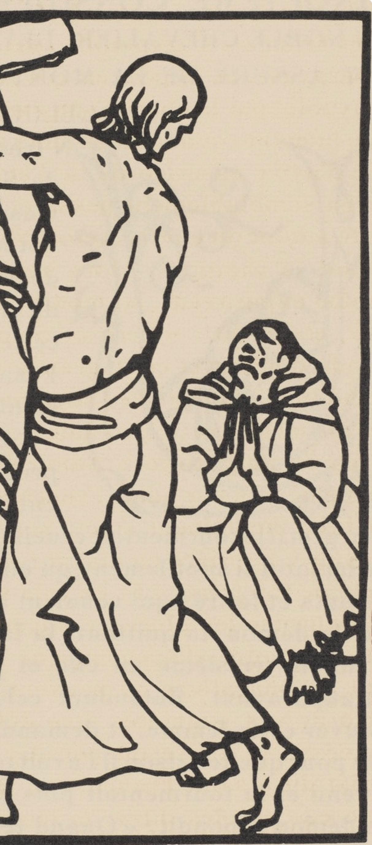 Woodcut - mile Bernard - Composition (Morane - No. 100) - Les Petites Fleurs de St. Franoise - 4