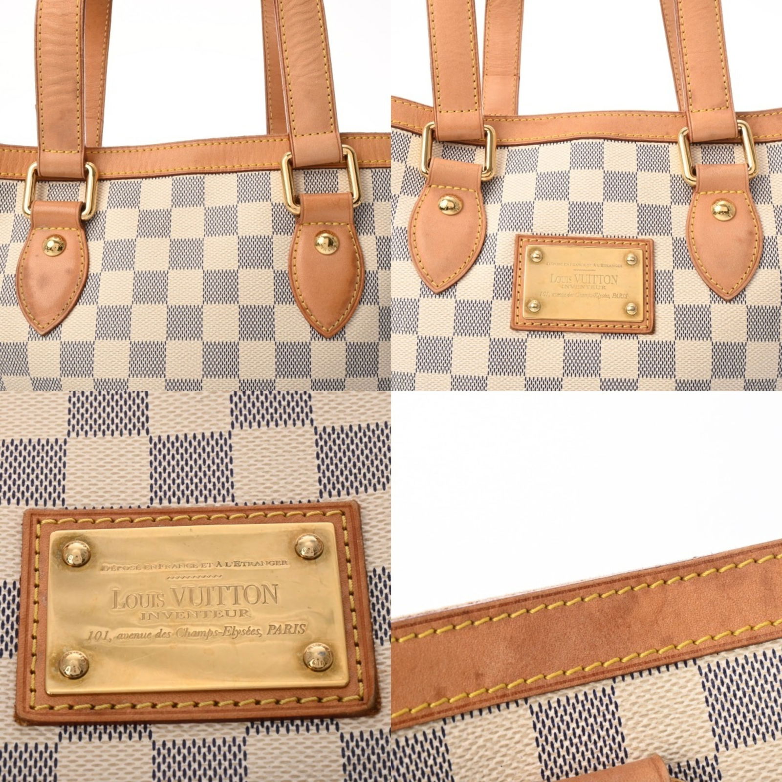 Canvas - Louis Vuitton Handbag Damier Azur - 9