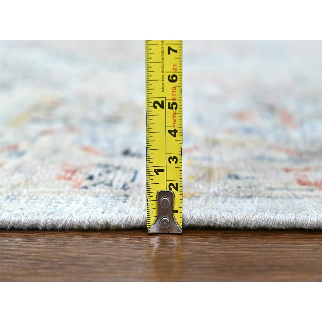 Rug 8'10"x11'9" Gray Antiqued Ziegler Mahal Design Pure Wool Hand Knotted - 10