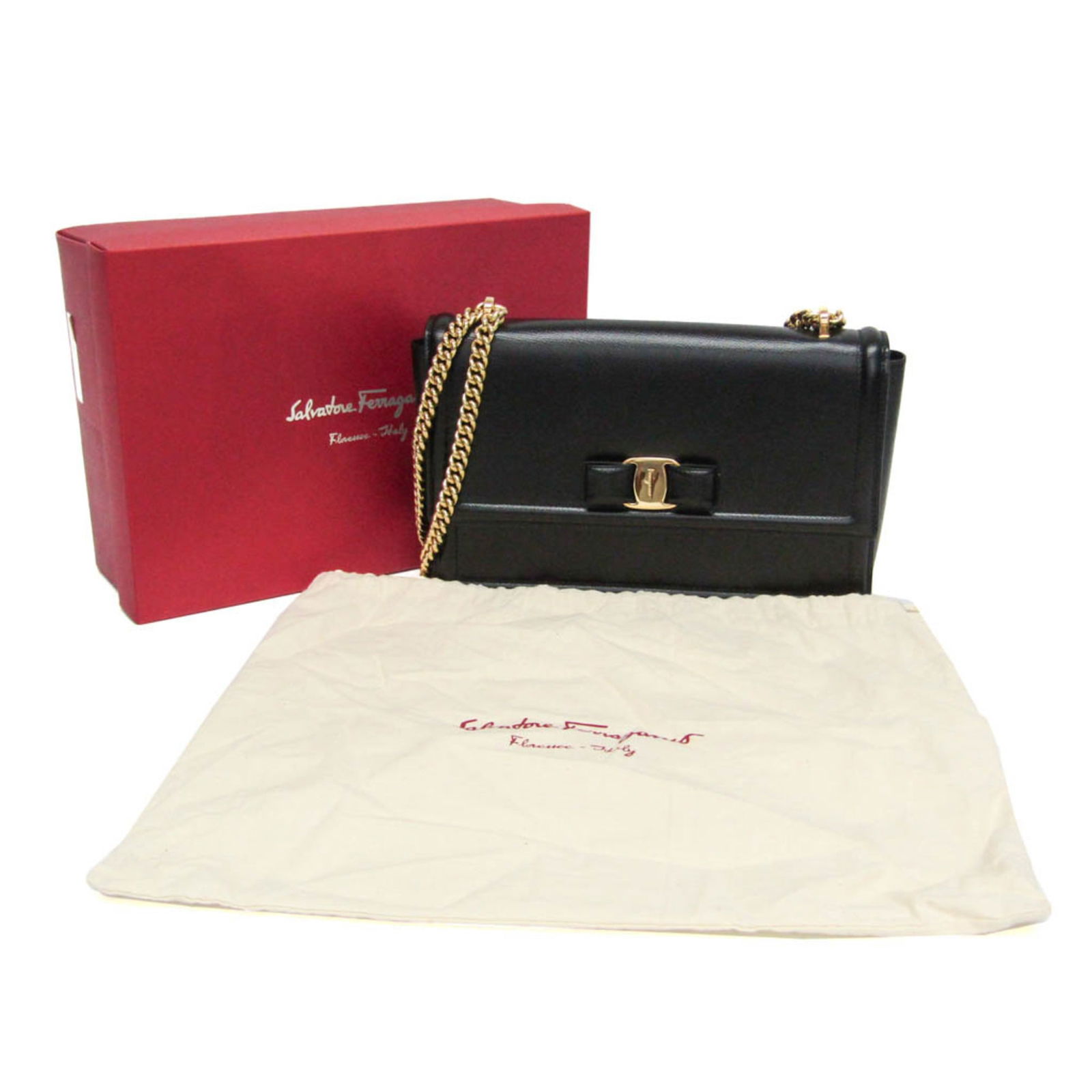 Leather Salvatore Ferragamo Shoulder Bag - 2