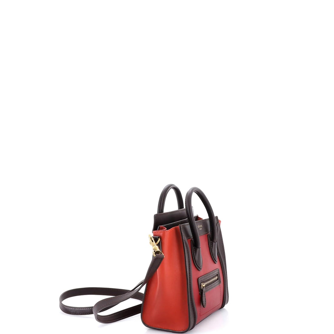 Nano Celine Tricolor Luggage Bag Leather - 2