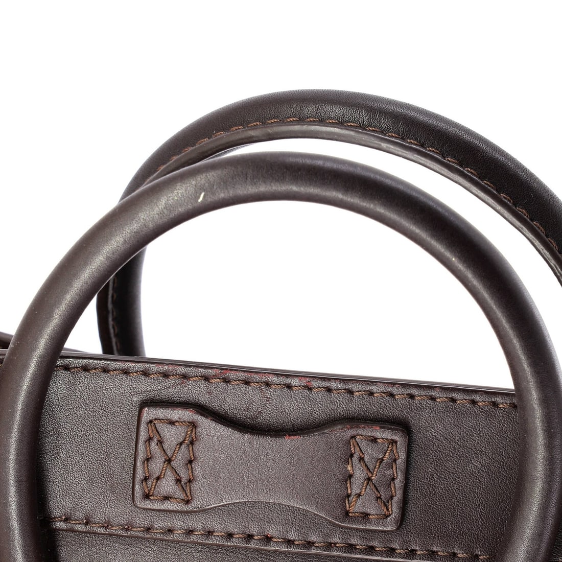 Nano Celine Tricolor Luggage Bag Leather - 6