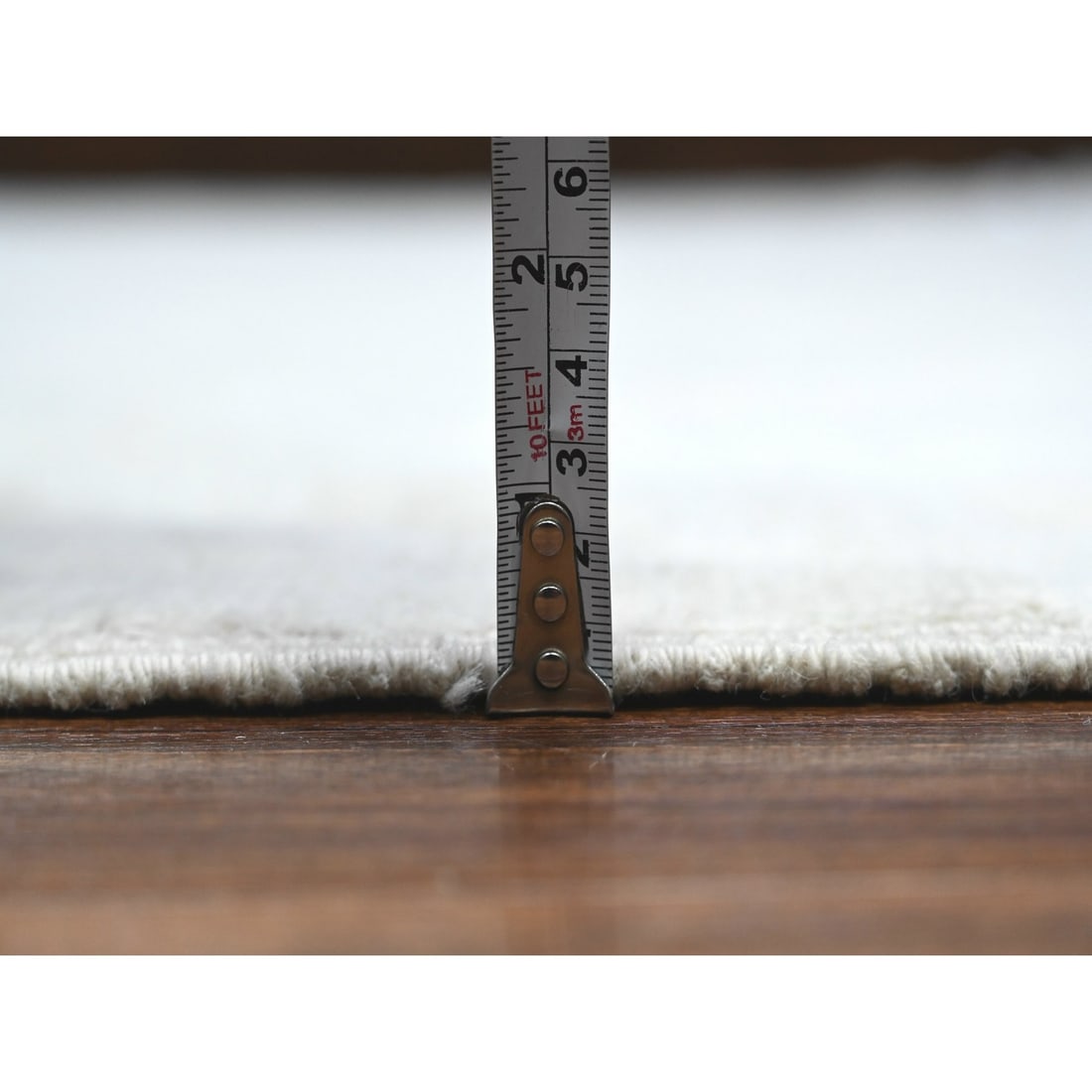 Rug 8'3"x9'9" Pacific Pearl White Faded Afghan Angora Oushak Oriental - 11