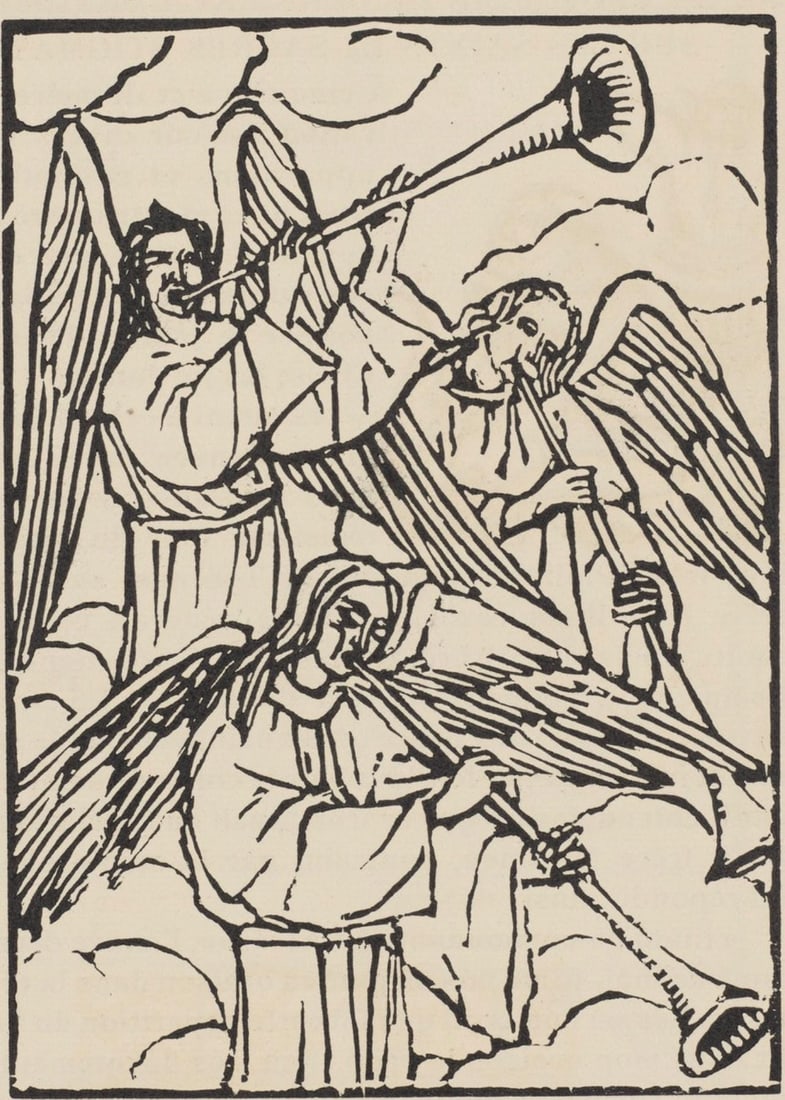 Woodcut - mile Bernard - Composition (Morane - No. 100) - Les Petites Fleurs de St. Franoise - 2