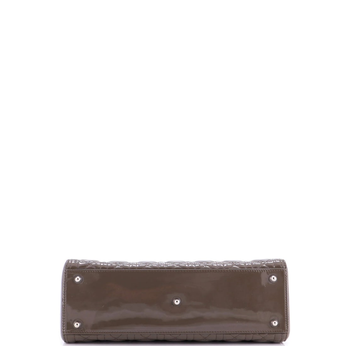 Large Christian Dior Lady Dior Bag Cannage Quilt Patent - 4