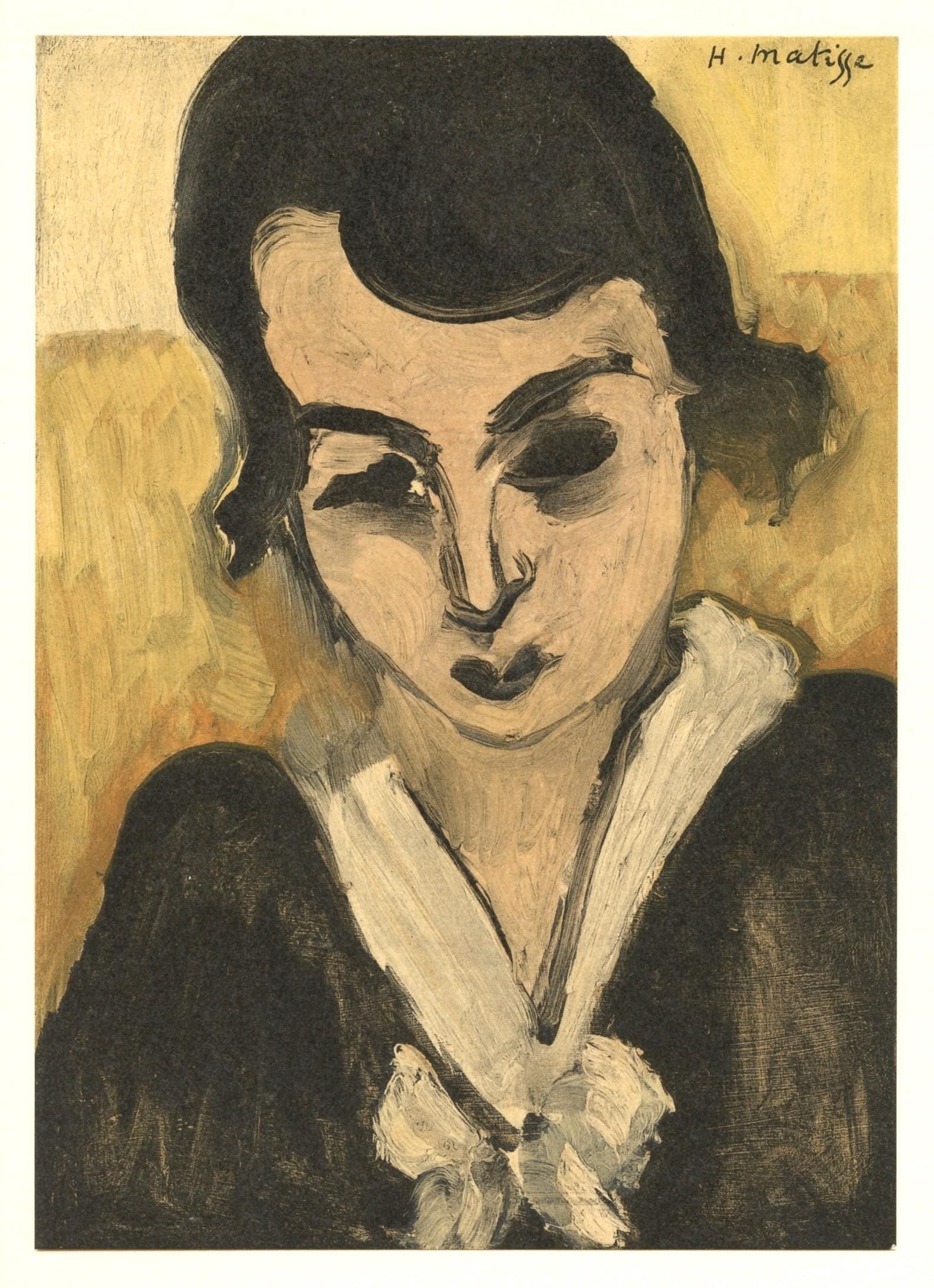 Lithograph - Henri Matisse - Mademoiselle M.A. - Portraits par Henri Matisse - 5