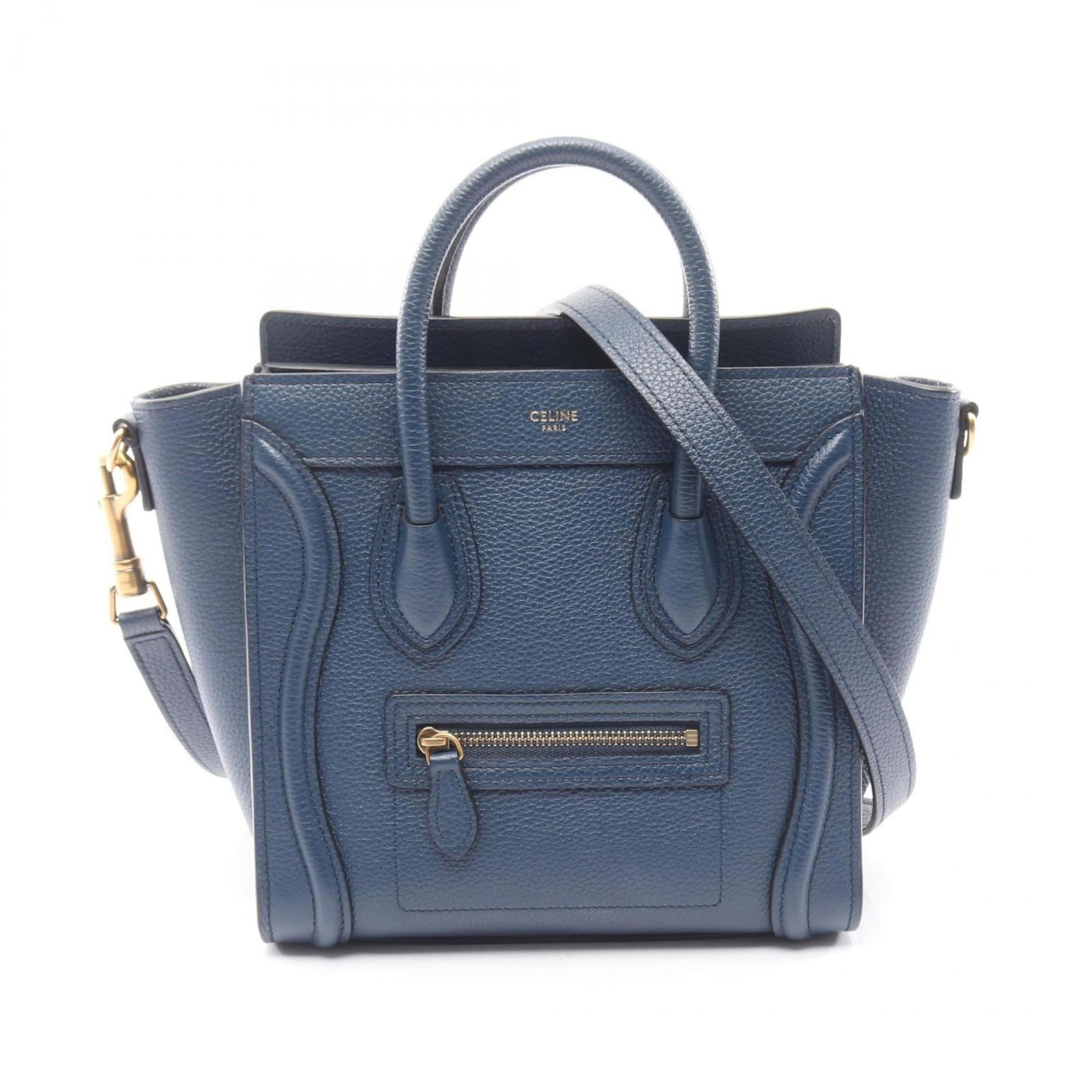 Leather Celine Handbag: Leather Celine Handbag This listing features Leather Celine Handbag. Item specifics are provided below. Item Specifics: Brand: Celine Type: Handbag Material: Leather Color: Blue Gender: Women Size