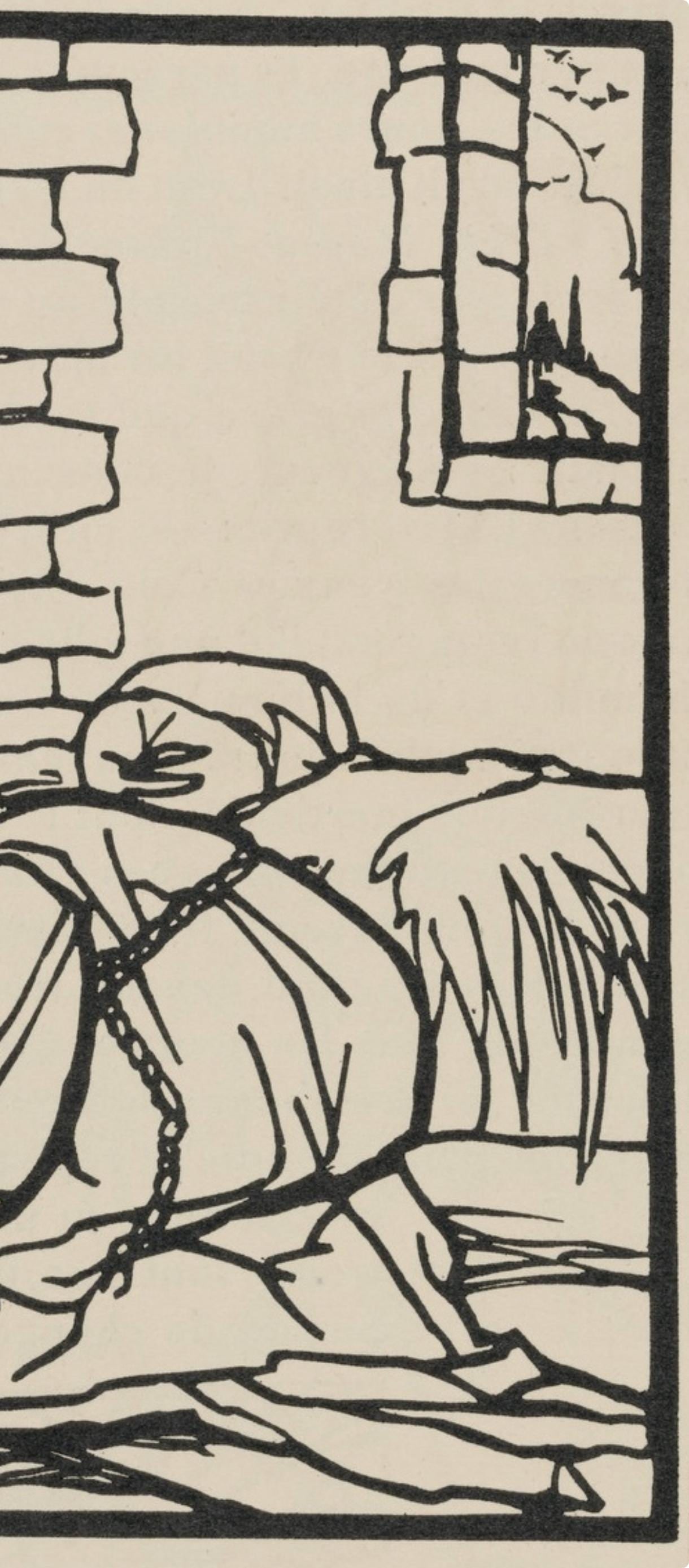 Woodcut - mile Bernard - Composition (Morane - No. 100) - Les Petites Fleurs de St. Franoise - 4