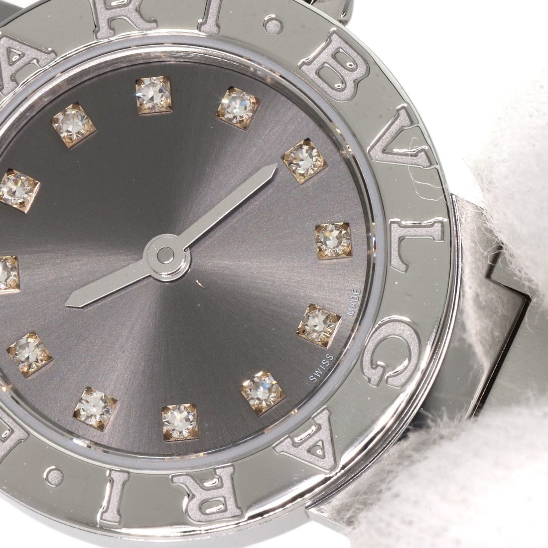 Stainless BVLGARI 12P Diamond Watches BB23S Stainless Steel/ - 15