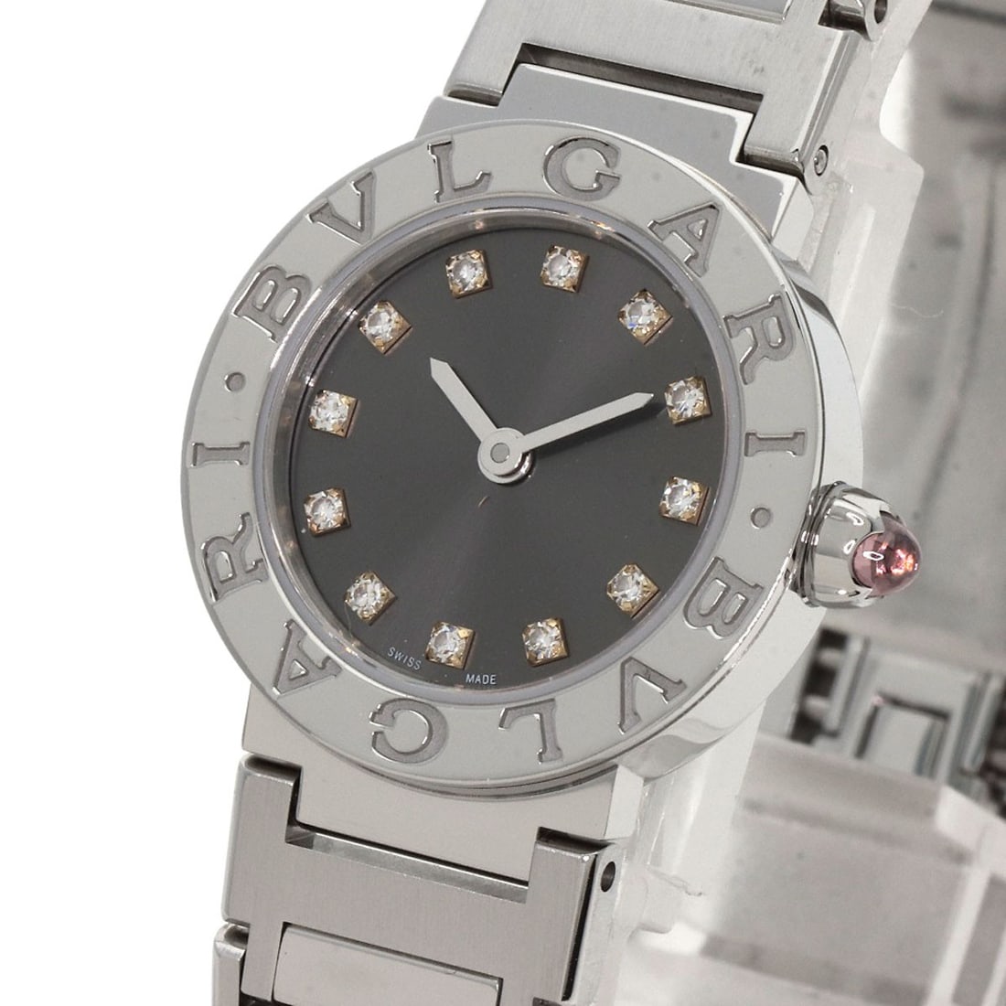 Stainless BVLGARI 12P Diamond Watches BB23S Stainless Steel/ - 3