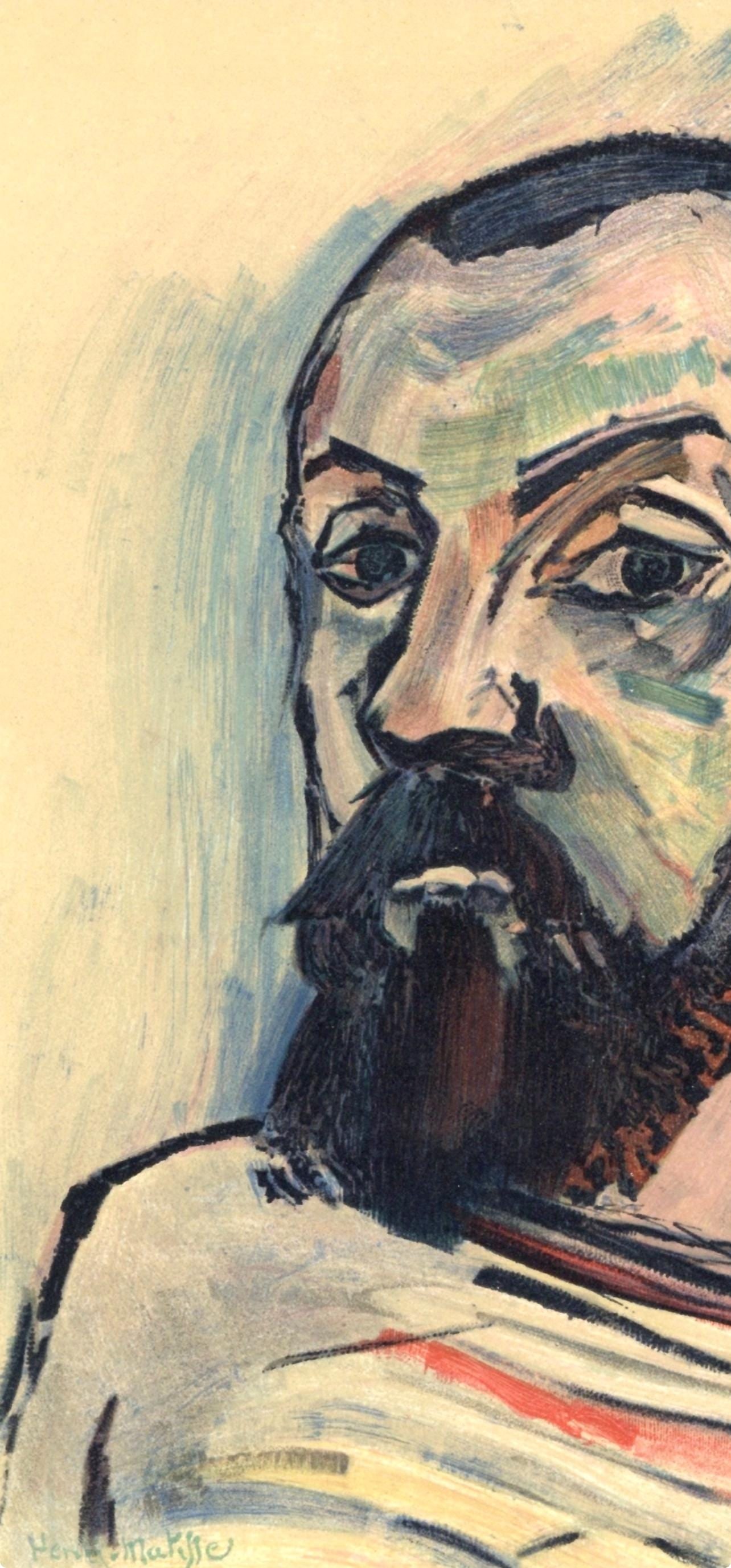 Lithograph - Henri Matisse - Autoportrait au maillot ray - Portraits par Henri Matisse - 4