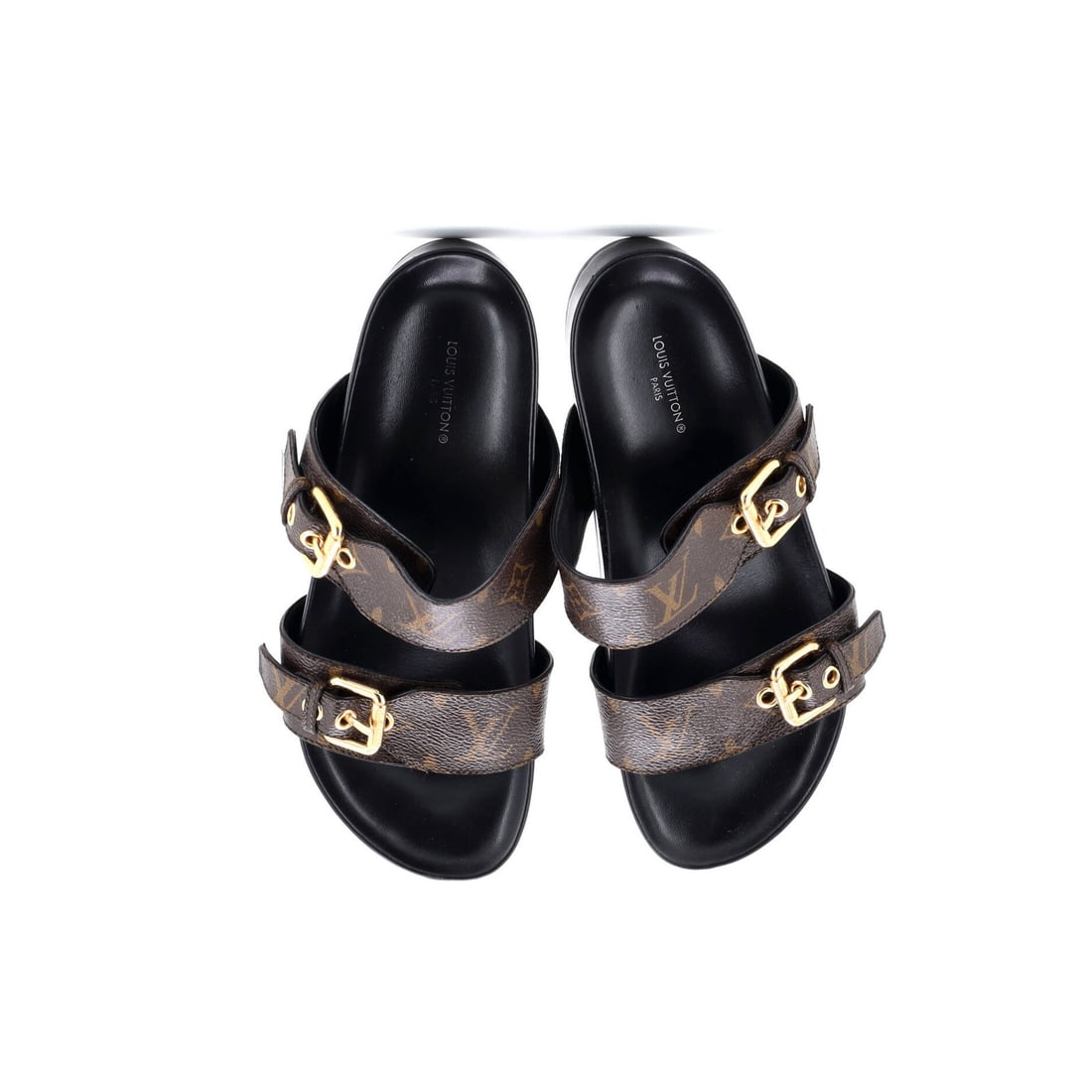 Canvas Louis Vuitton Women's Bom Dia Flat Mules Monogram - 2