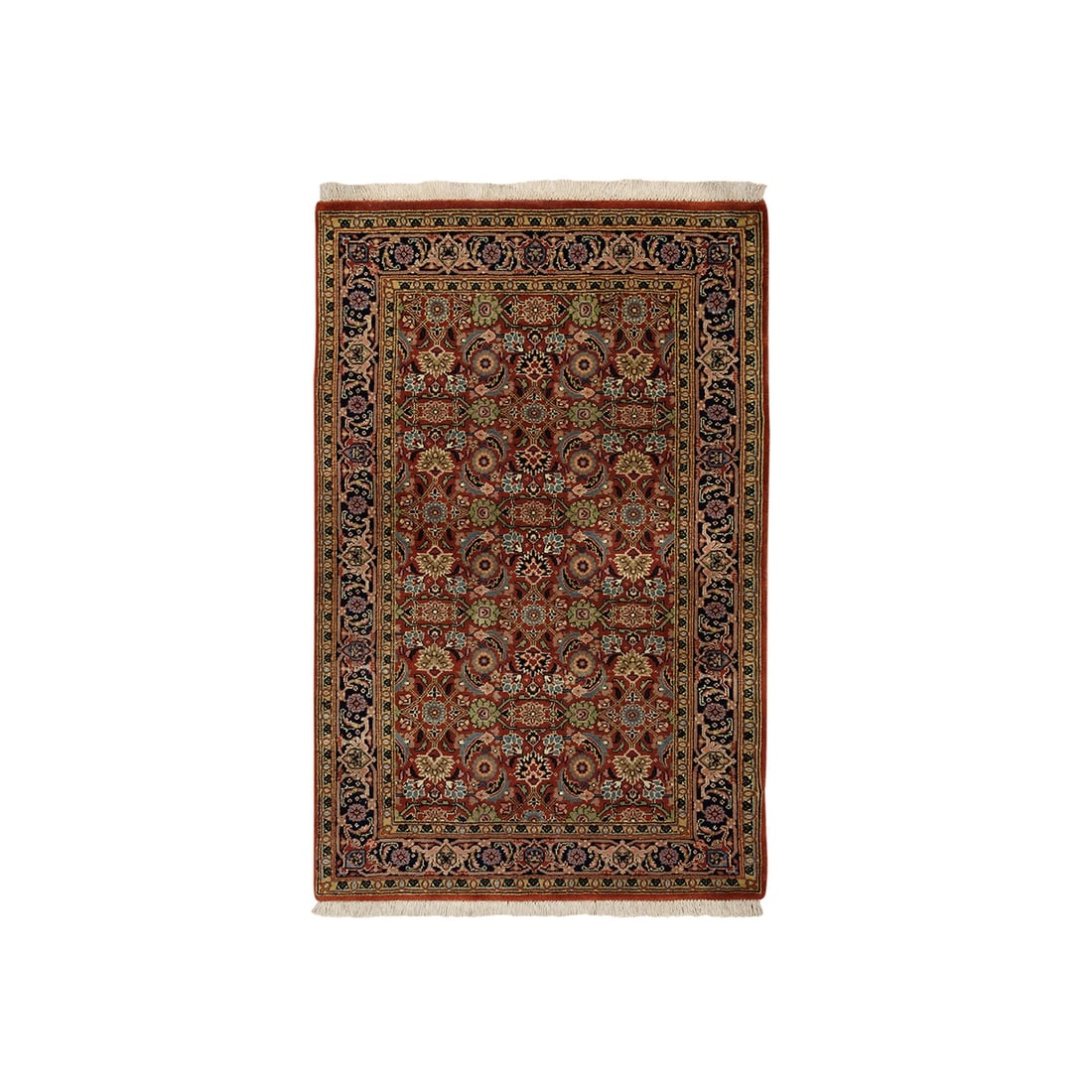 Rug 2'7"x4' Hand Knotted Herati 250 KPSI Hand Spun New Zealand Wool (1 of 8)