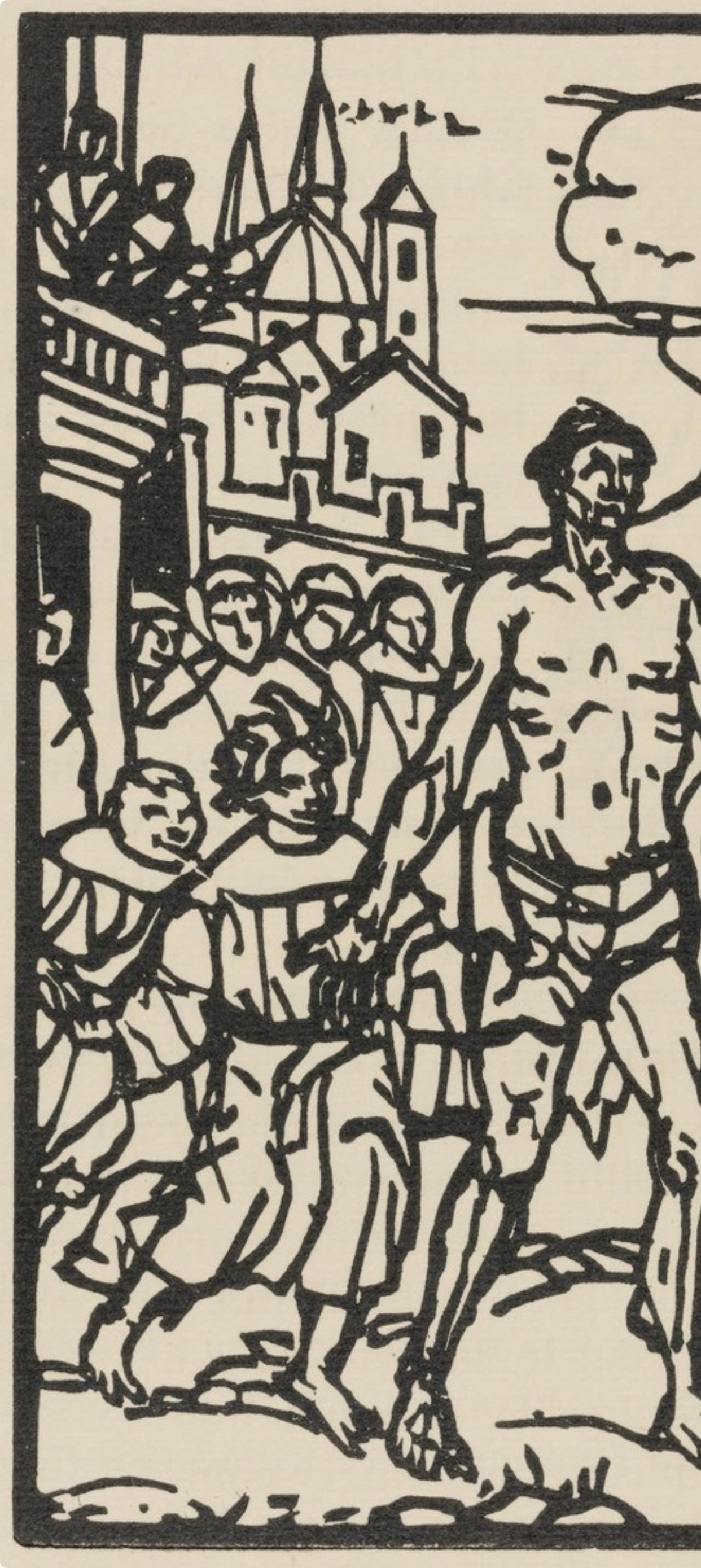 Woodcut - mile Bernard - Composition (Morane - No. 100) - Les Petites Fleurs de St. Franoise - 3