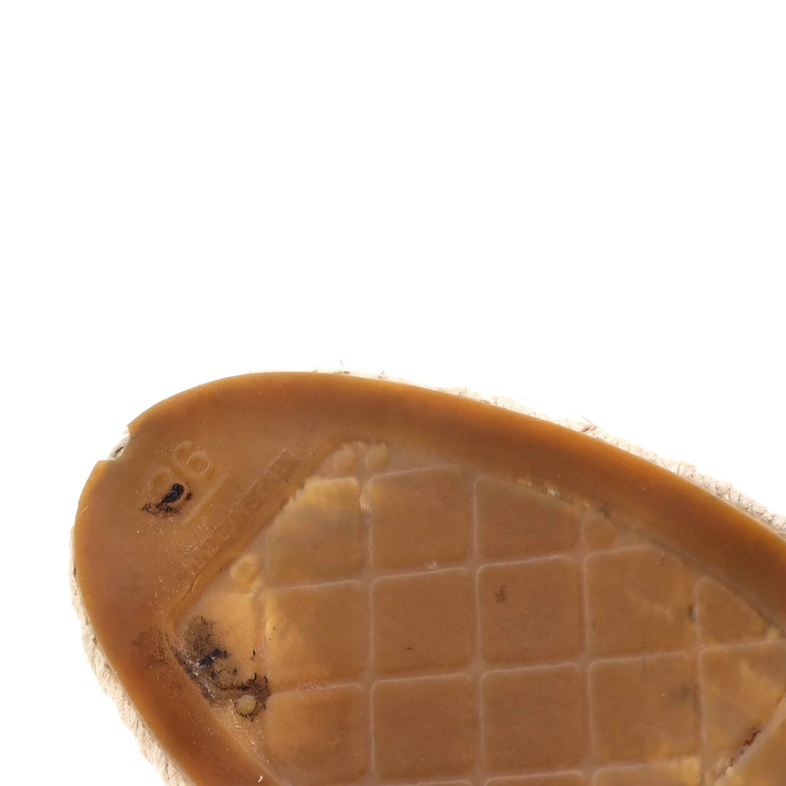 Leather Chanel Women's CC Cap Toe Espadrilles - 6