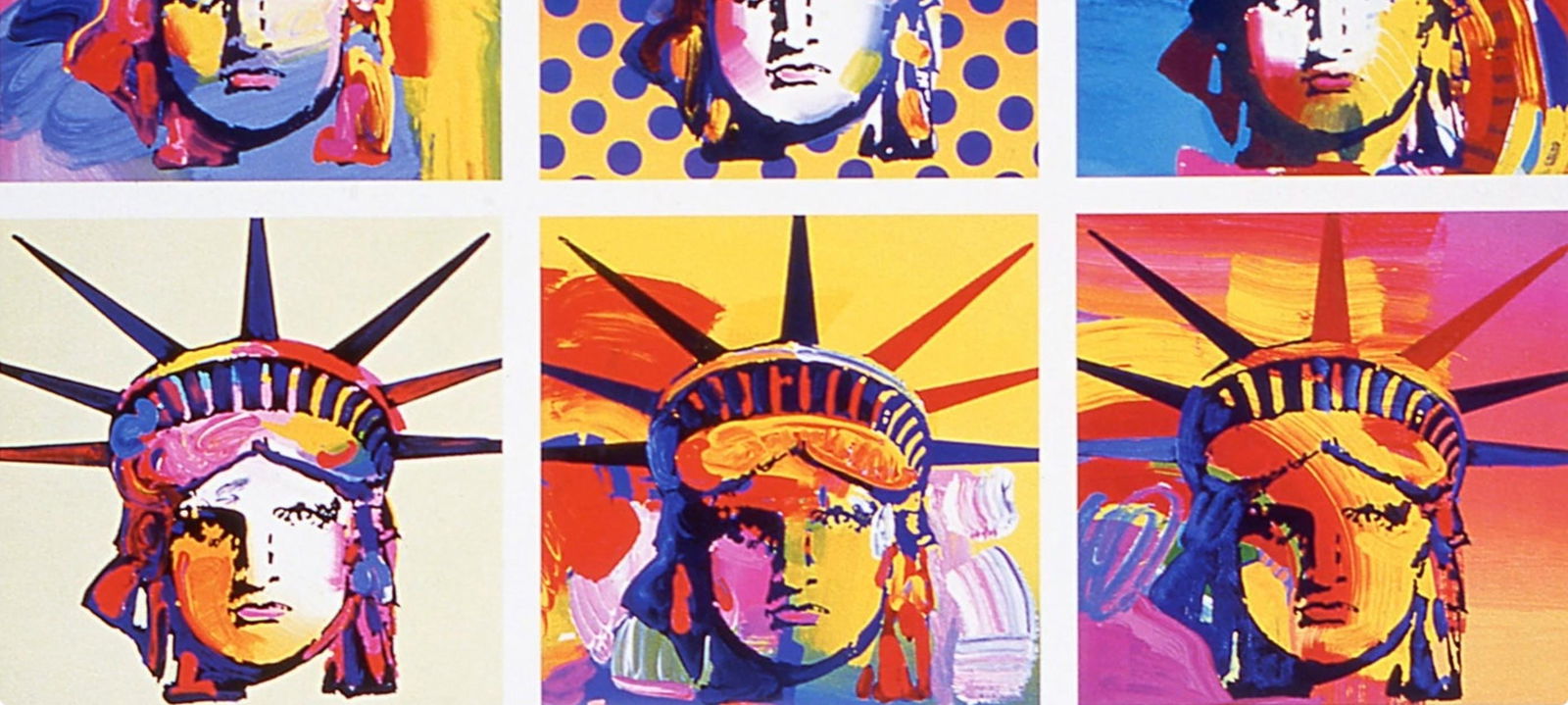 Official Lithograph - Peter Max - Six Liberties - Hand Signed - 4