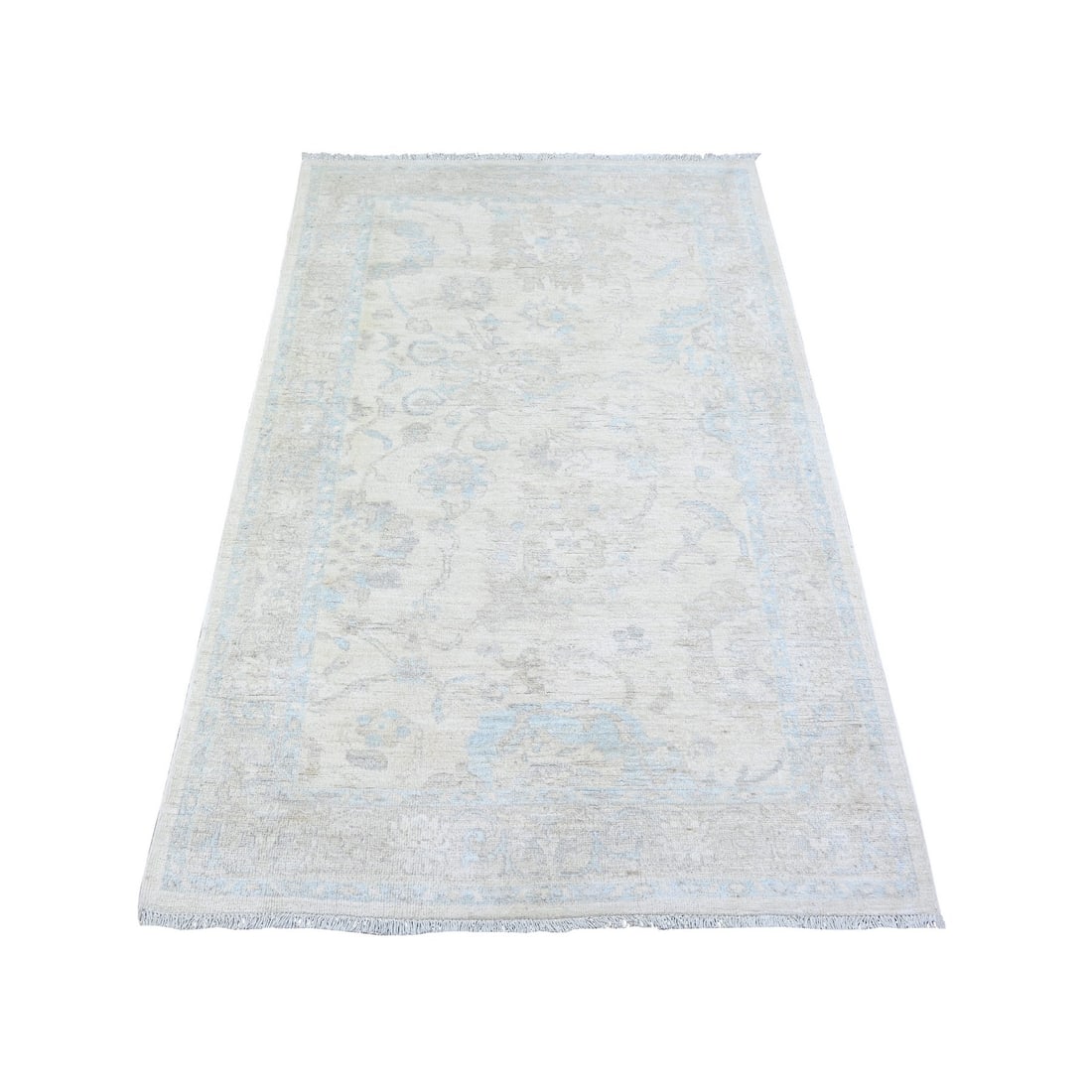 Rug 3'9"x5'7" Stone White Washed Out Peshawar Wool Hand Knotted Oriental: Rug 3'9"x5'7" Stone White Washed Out Peshawar Wool Hand Knotted Oriental This listing features Rug 3'9"x5'7" Stone White Washed Out Peshawar Wool Hand Knotted Oriental. Item specifics are provided