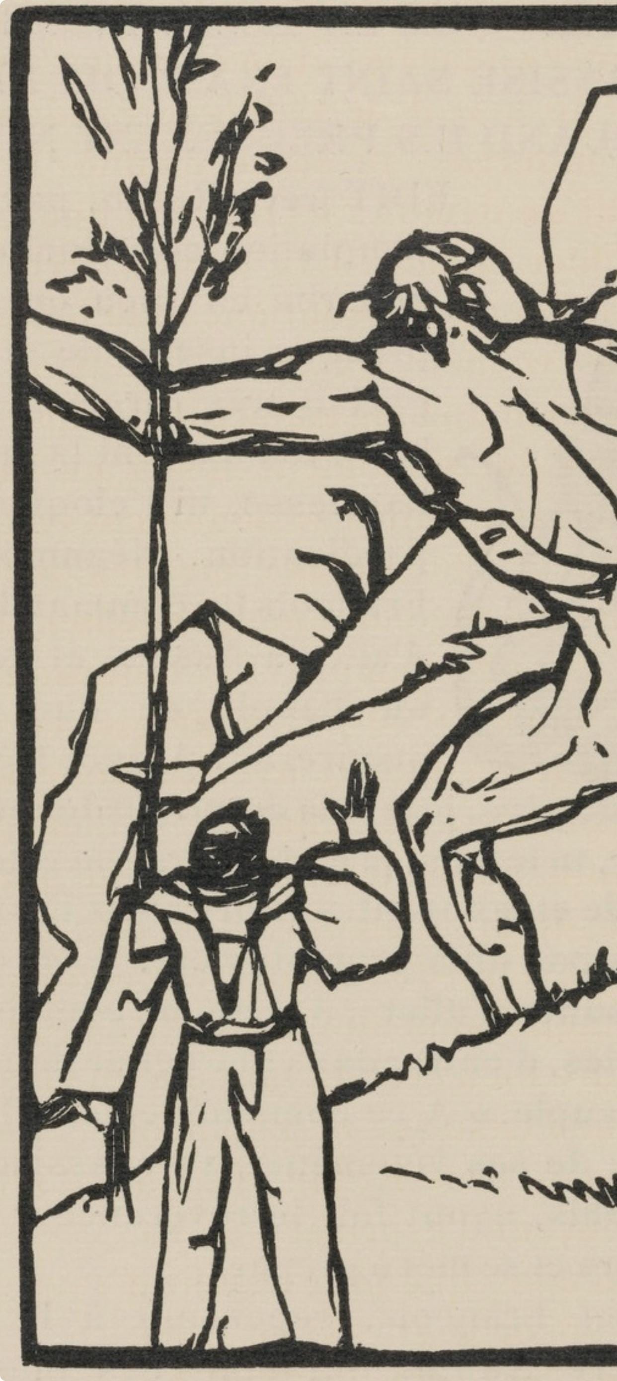 Woodcut - mile Bernard - Composition (Morane - No. 100) - Les Petites Fleurs de St. Franoise - 3