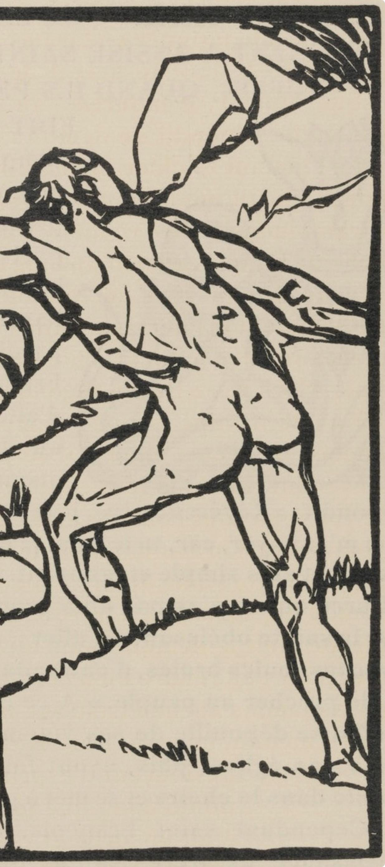 Woodcut - mile Bernard - Composition (Morane - No. 100) - Les Petites Fleurs de St. Franoise - 4