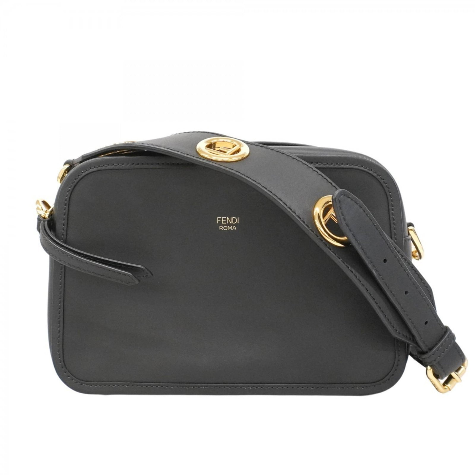Leather Fendi Shoulder Bag: Leather Fendi Shoulder Bag This listing features Leather Fendi Shoulder Bag. Item specifics are provided below. Item Specifics: Brand: Fendi Type: Shoulder Bag Material: Leather Color: Black
