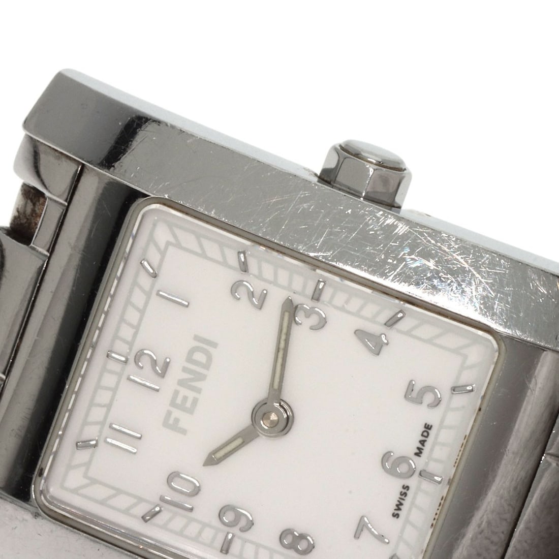 Steel FENDI Square face Watches 7000L Stainless Steel/ Stainless - 11