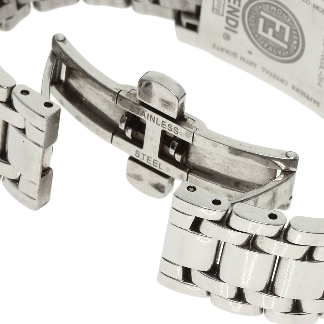 Steel FENDI Square face Watches 7000L Stainless Steel/ Stainless - 8