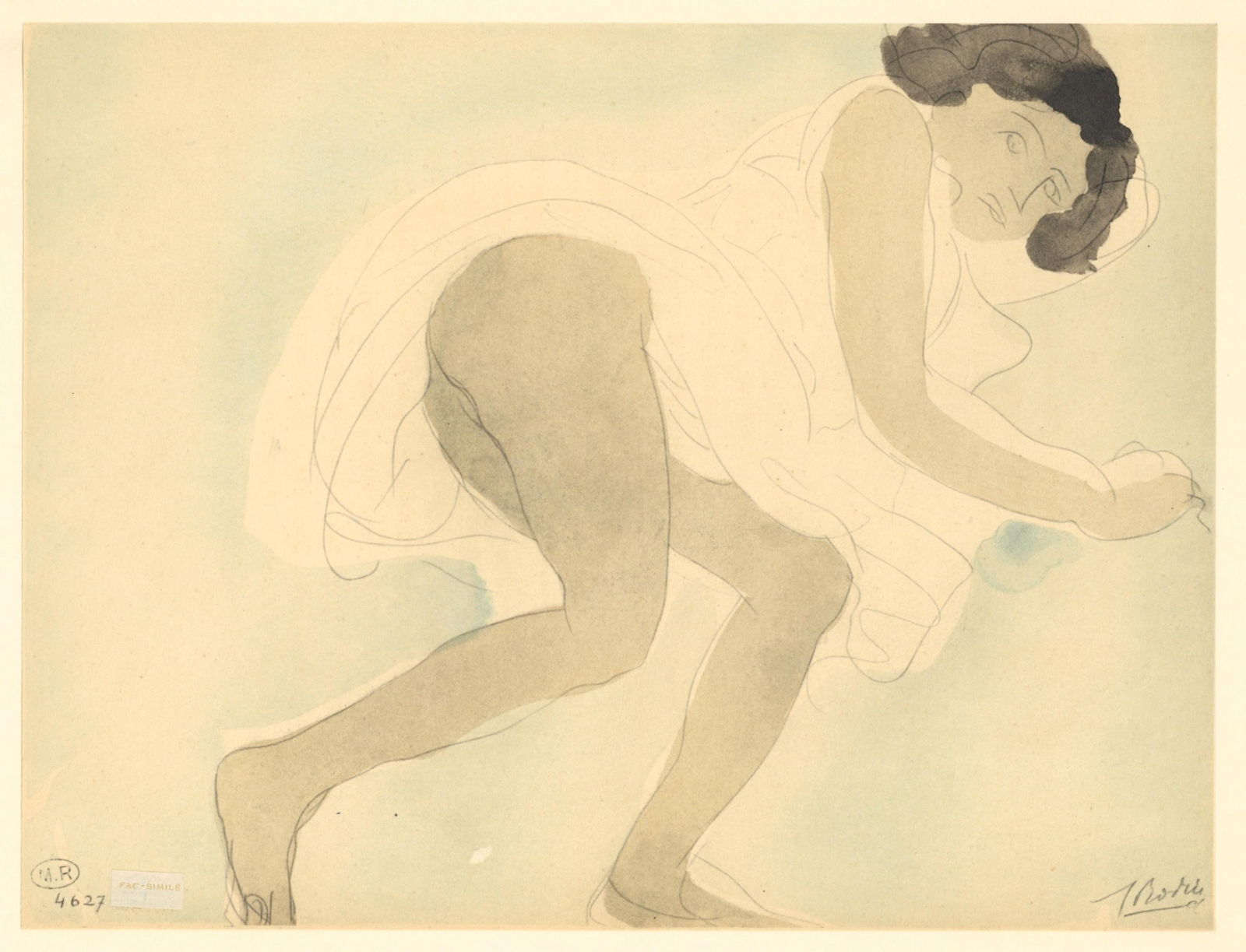 Lithograph - Auguste Rodin - Composition - La Varende - Rodin - 5