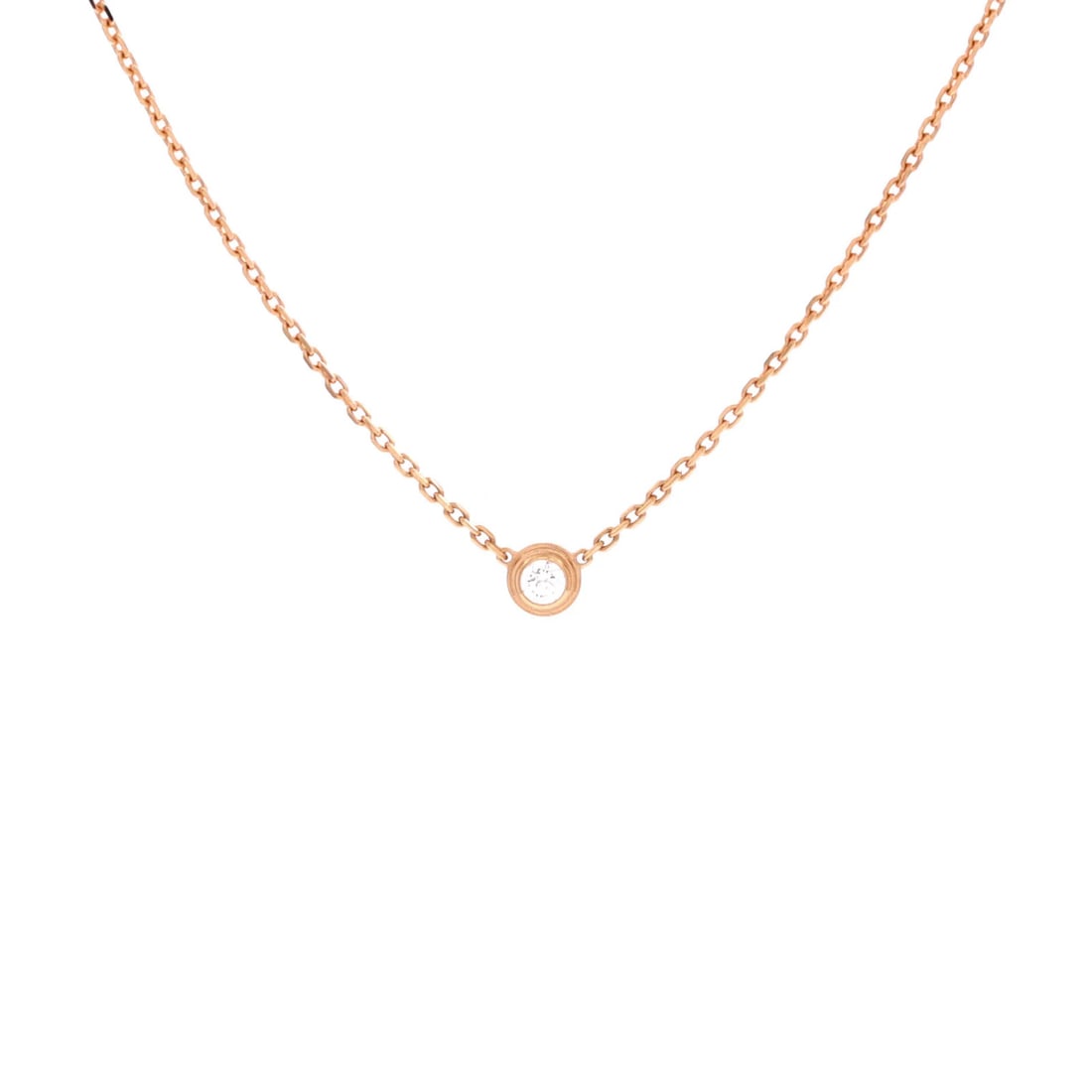 XS Cartier D'Amour Pendant Necklace 18K Rose Gold with Diamond: XS Cartier D'Amour Pendant Necklace 18K Rose Gold with Diamond This listing features XS Cartier D'Amour Pendant Necklace 18K Rose Gold with Diamond. Item specifics are provided below. Item