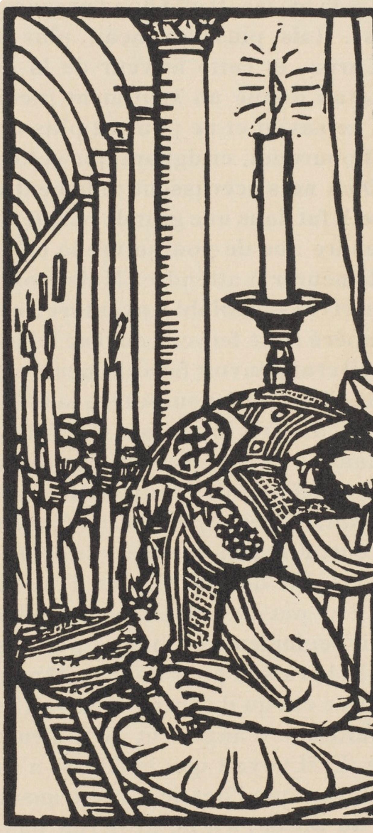 Woodcut - mile Bernard - Composition (Morane - No. 100) - Les Petites Fleurs de St. Franoise - 3