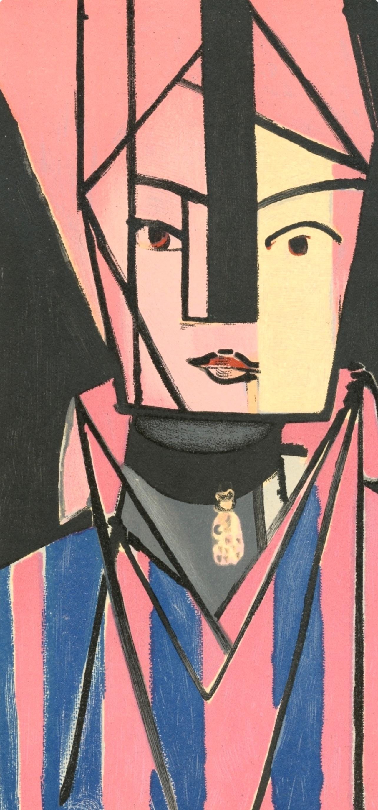 Lithograph - Henri Matisse - Tte blanche et rose - Portraits par Henri Matisse - 3