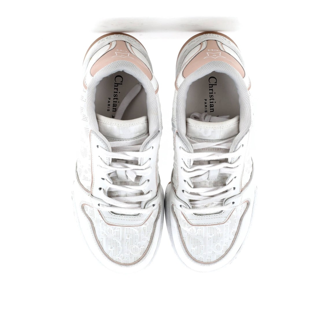 Leather Christian Dior Men's B27 Low-Top Sneakers Leather with Oblique Galaxy - 2