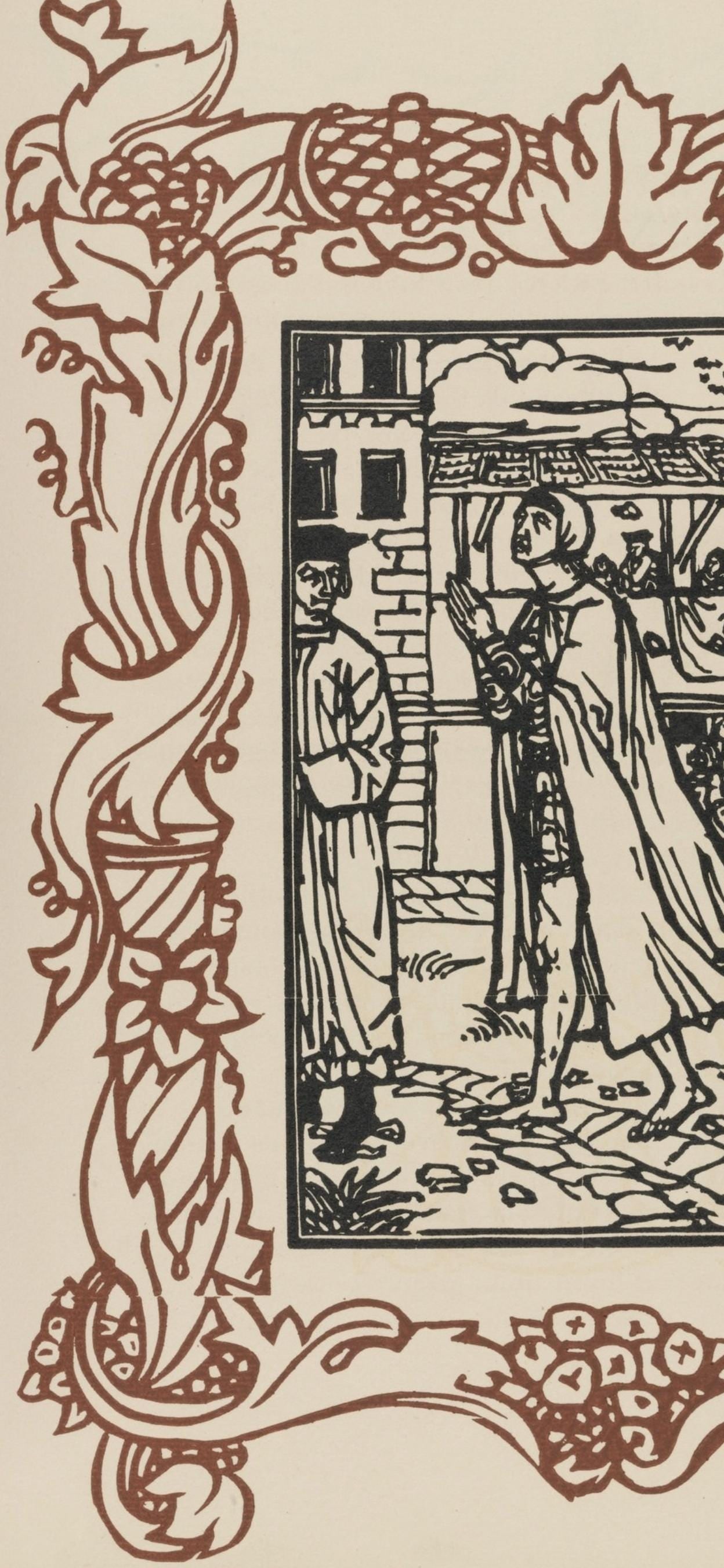 Woodcut - mile Bernard - Composition (Morane - No. 100) - Les Petites Fleurs de St. Franoise - 5