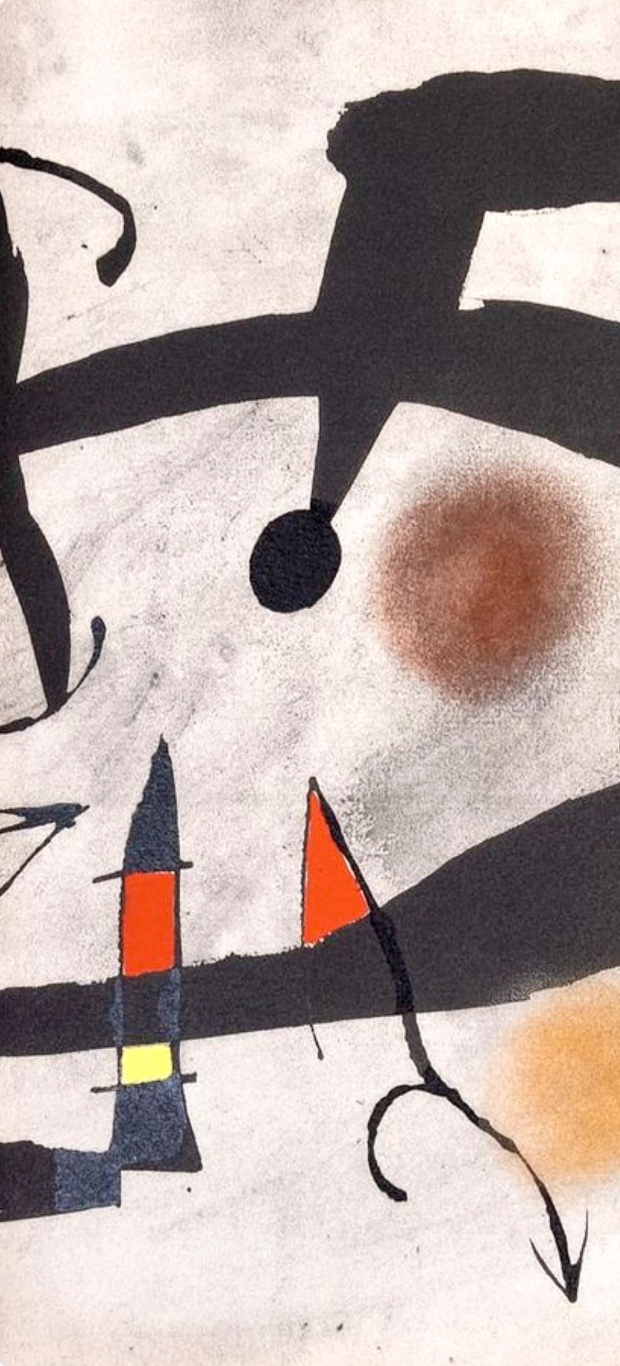 Lithograph - Joan Mir - L'Oiseau solaire - L'Oiseau lunaire - tincelles (Cramer 117; Dupin 447-48) - 3