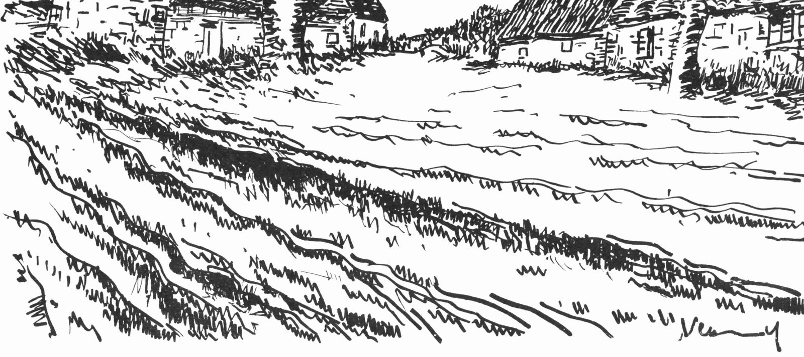 Lithograph - Maurice de Vlaminck - Les Challonges (Walterskirchen 276) - Vlaminck - Signed - 4