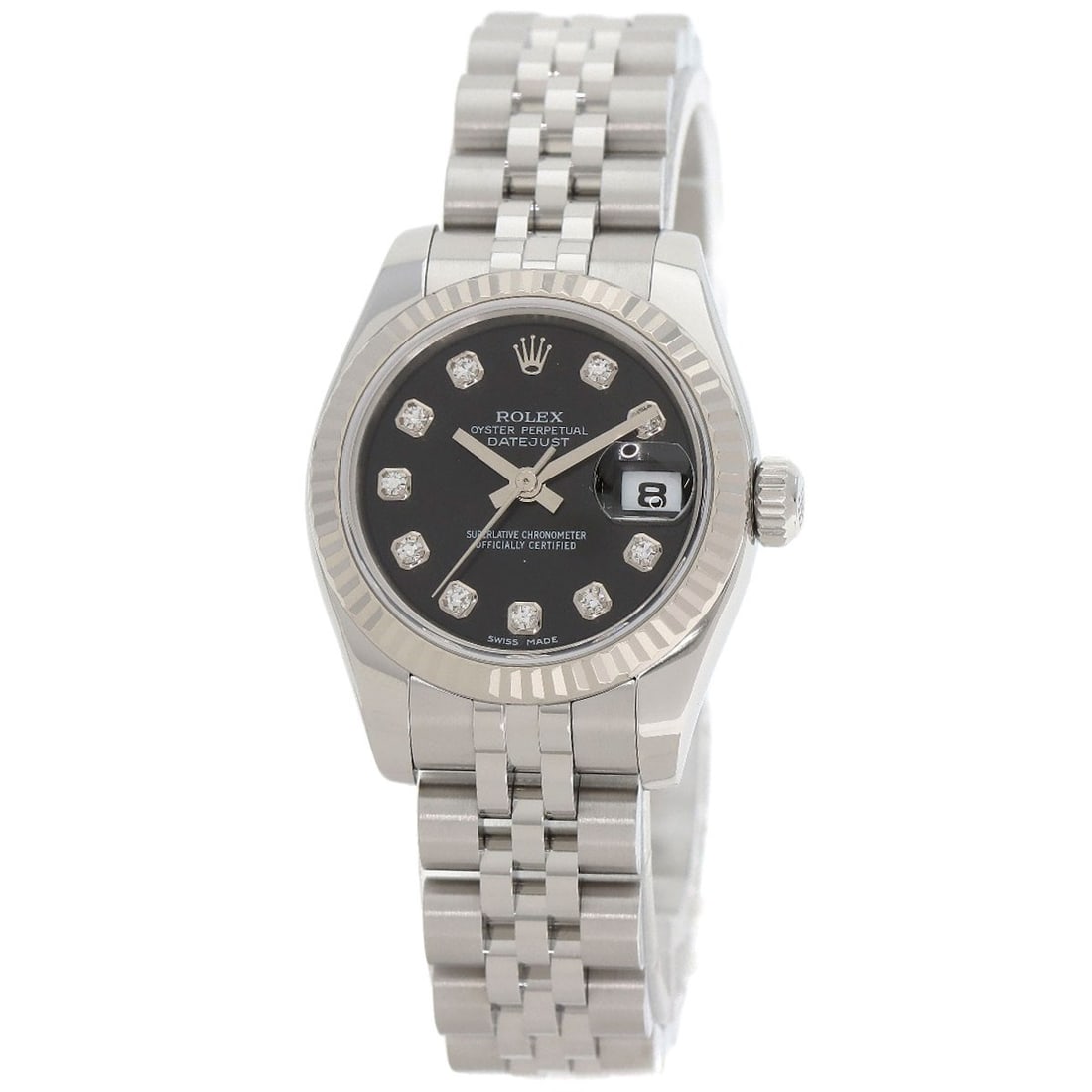 Steel ROLEX DATEJUST 10P Diamond Watches 179174G Stainless Steel/ Stainless: Steel ROLEX DATEJUST 10P Diamond Watches 179174G Stainless Steel/ Stainless This listing features Steel ROLEX DATEJUST 10P Diamond Watches 179174G Stainless Steel/ Stainless. Item specifics are provid