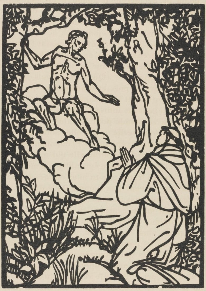Woodcut - mile Bernard - Composition (Morane - No. 100) - Les Petites Fleurs de St. Franoise - 2