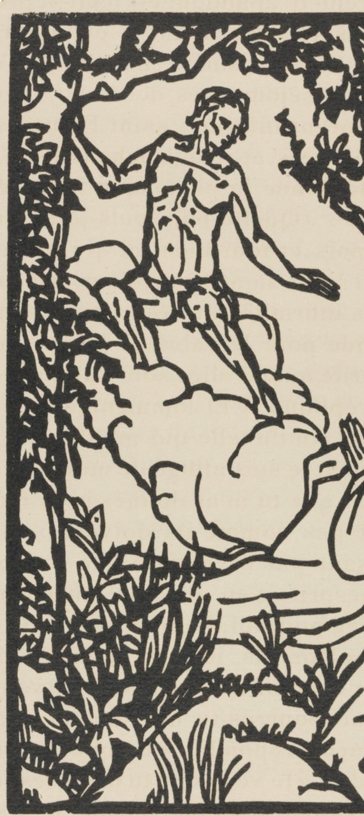 Woodcut - mile Bernard - Composition (Morane - No. 100) - Les Petites Fleurs de St. Franoise - 3