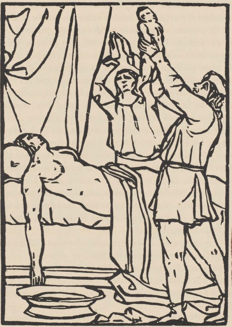 Woodcut - mile Bernard - Composition (Morane - No. 100) - Les Petites Fleurs de St. Franoise - 2