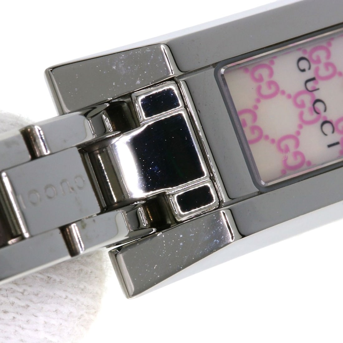 Steel GUCCI Square face Watches YA110 Stainless Steel/ Stainless - 17