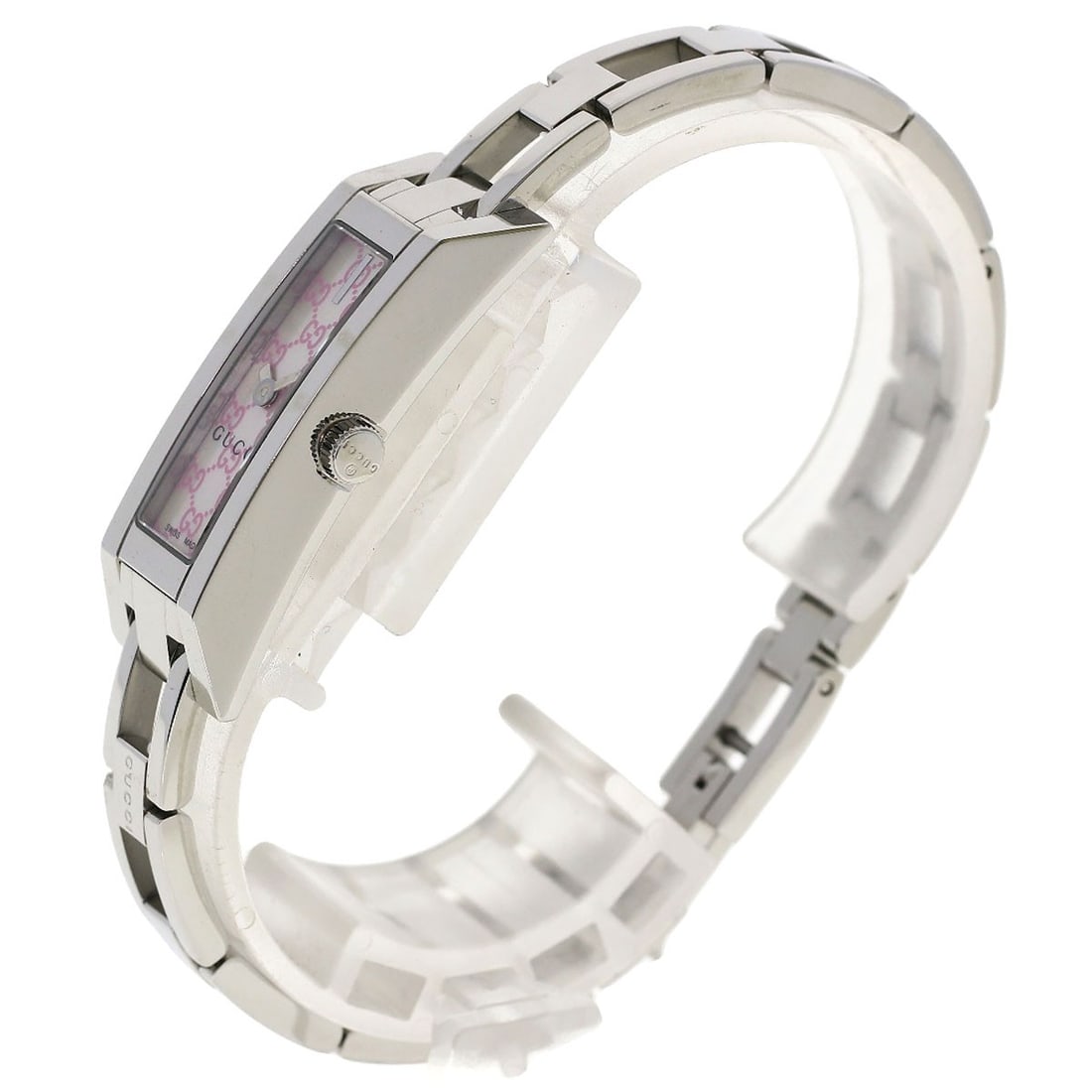 Steel GUCCI Square face Watches YA110 Stainless Steel/ Stainless - 2