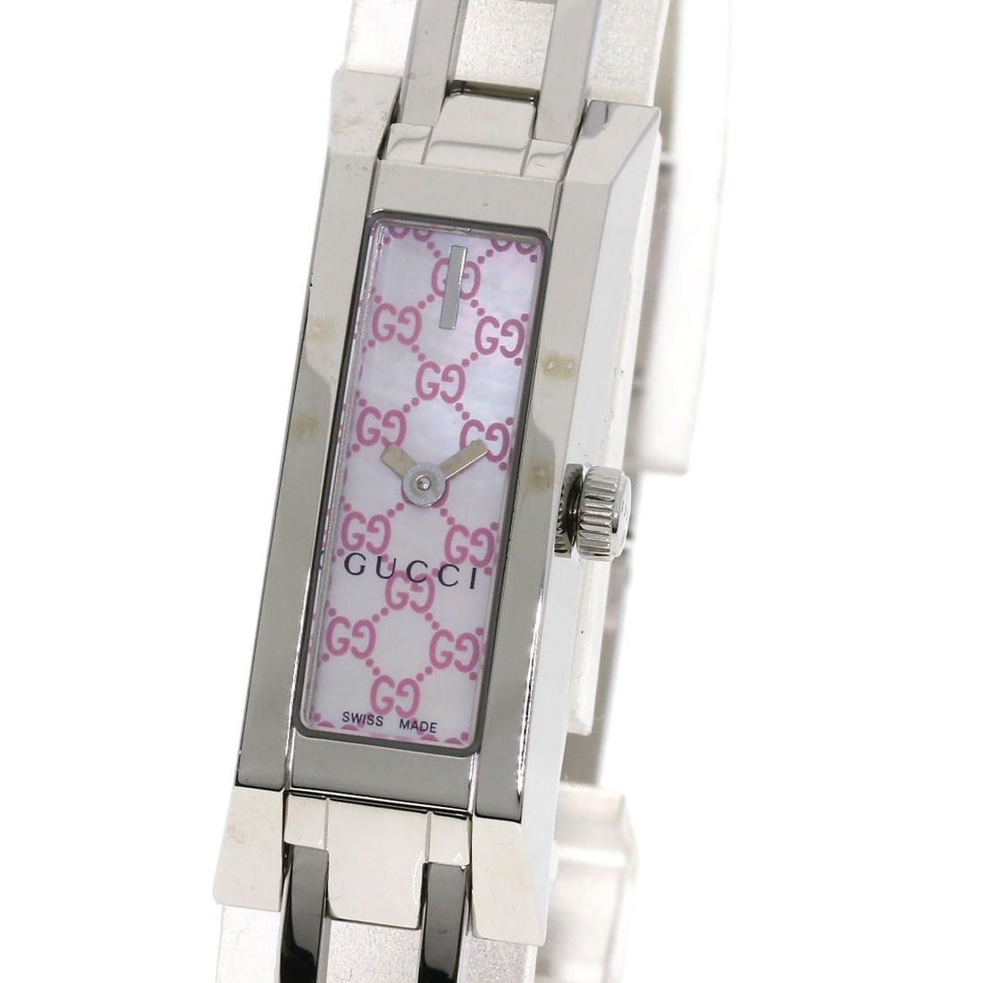 Steel GUCCI Square face Watches YA110 Stainless Steel/ Stainless - 3
