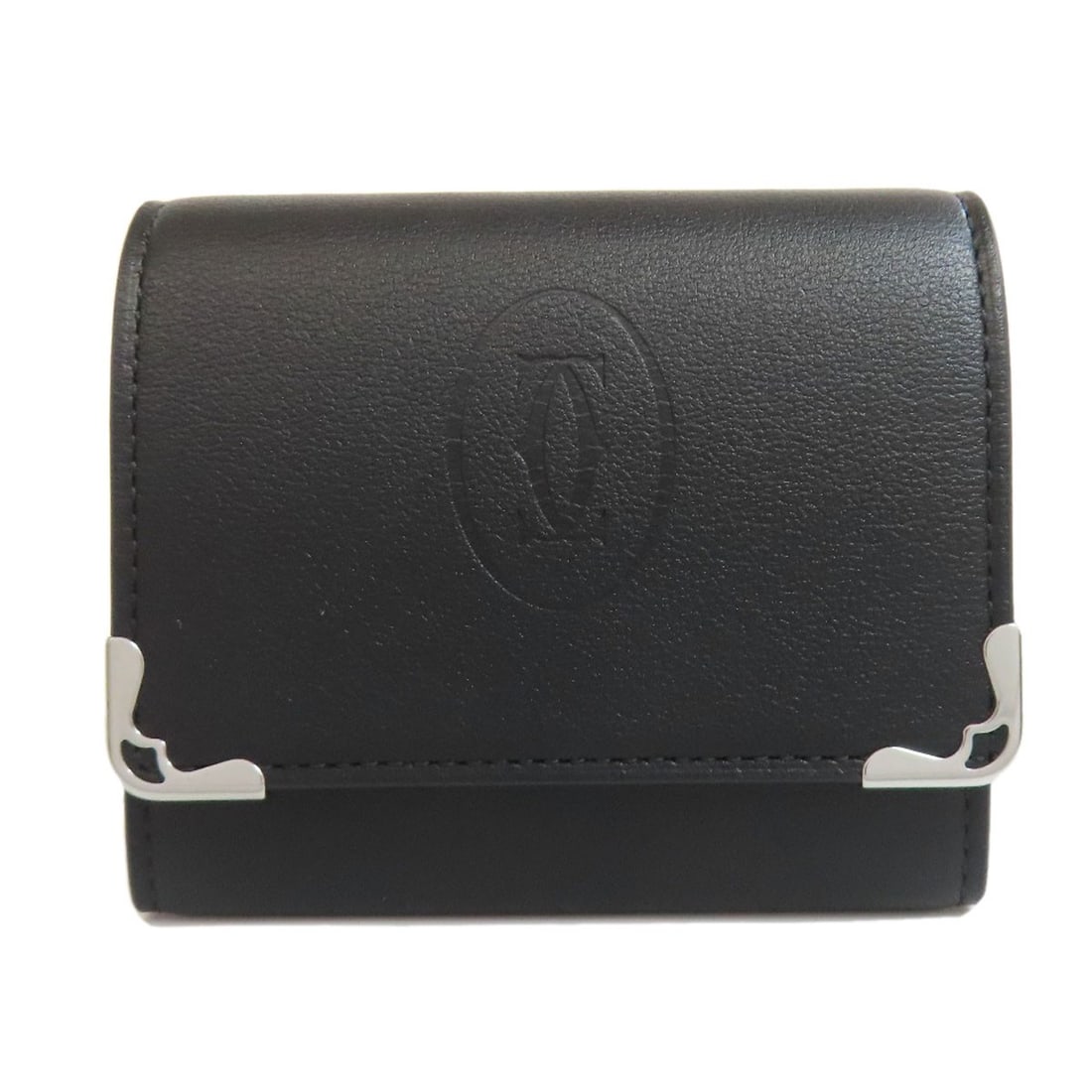 Calf CARTIER logo coin purse: Calf CARTIER logo coin purse This listing features Calf CARTIER logo coin purse. Item specifics are provided below. Item Specifics: Brand: CARTIER Style: coin purse Material: Calf Color: black Type: