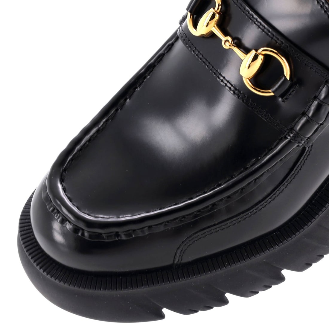 Leather Gucci Women's Romance Horsebit Loafers - 5