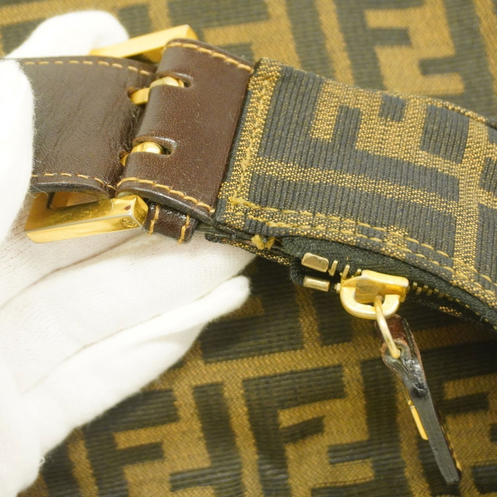 Canvas Fendi Shoulder Bag Nylon - 7