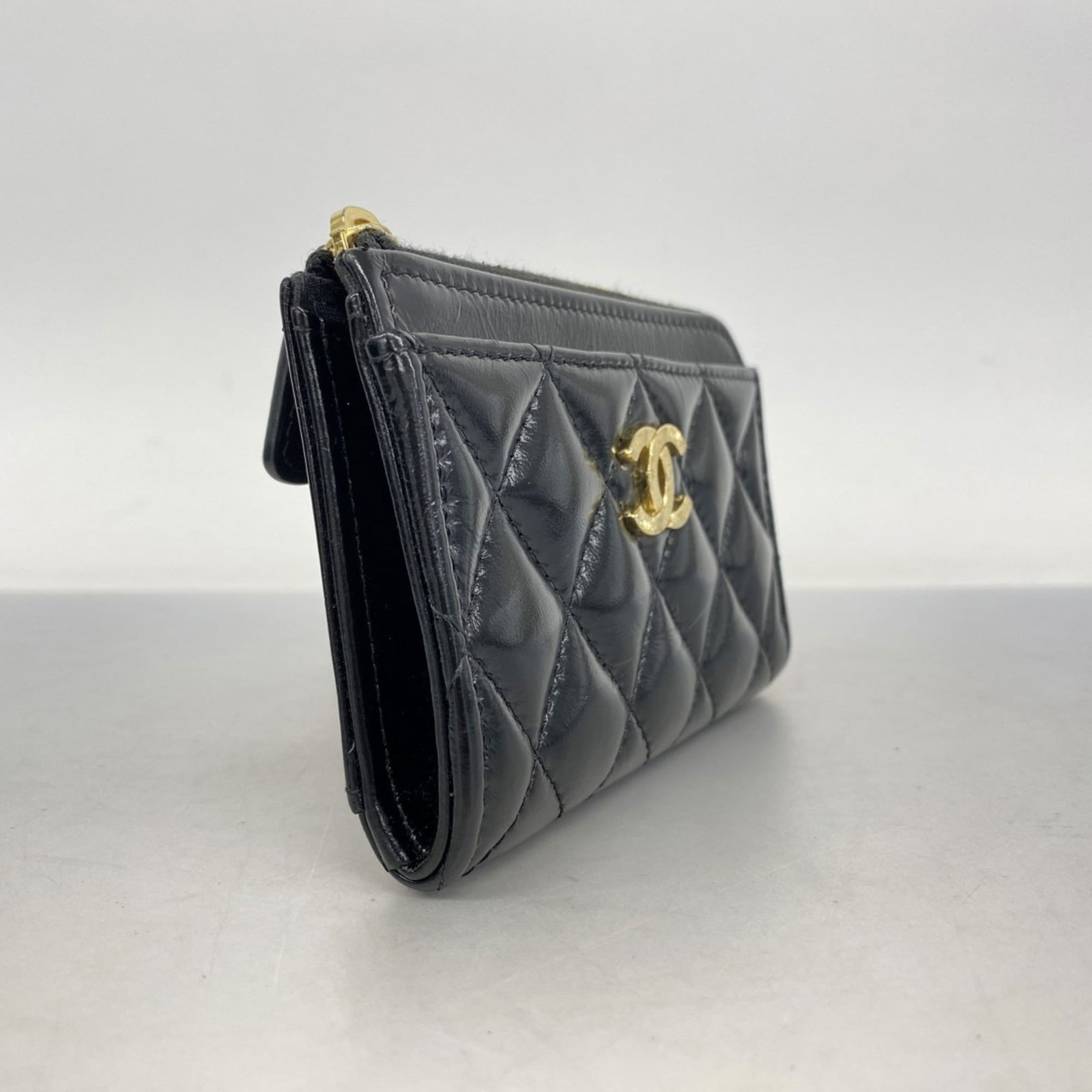 Leather Chanel Coin Purse/ Coin Case Patent - 2