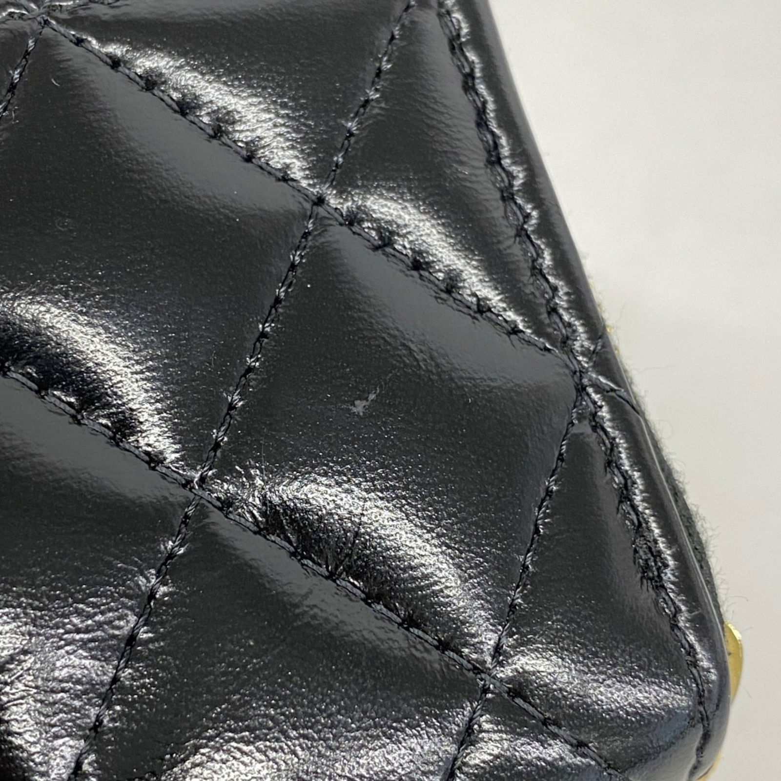 Leather Chanel Coin Purse/ Coin Case Patent - 6