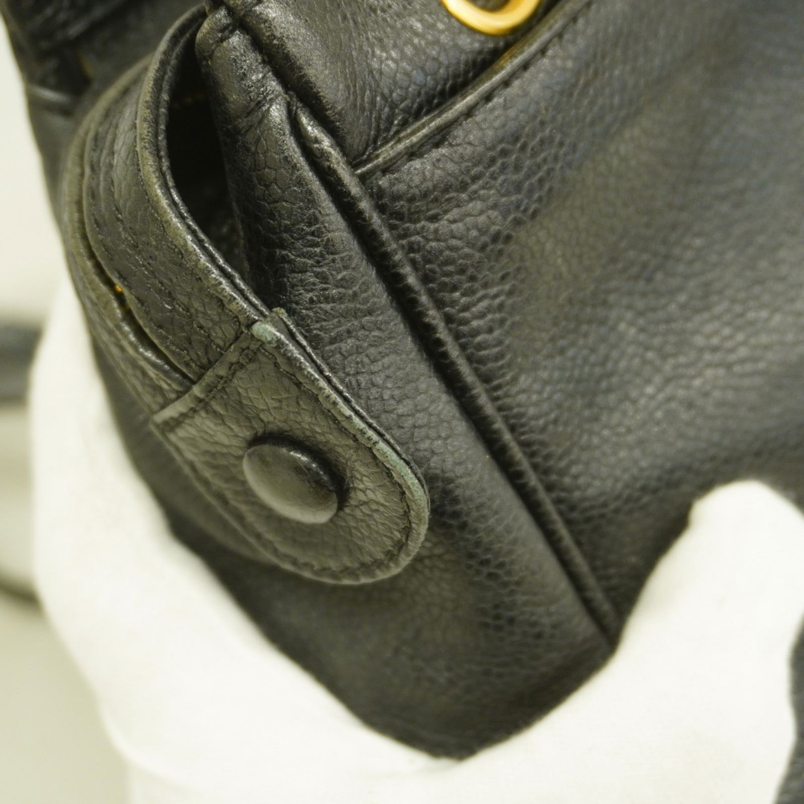 Calfskin Chanel Shoulder Bag Grained - 13