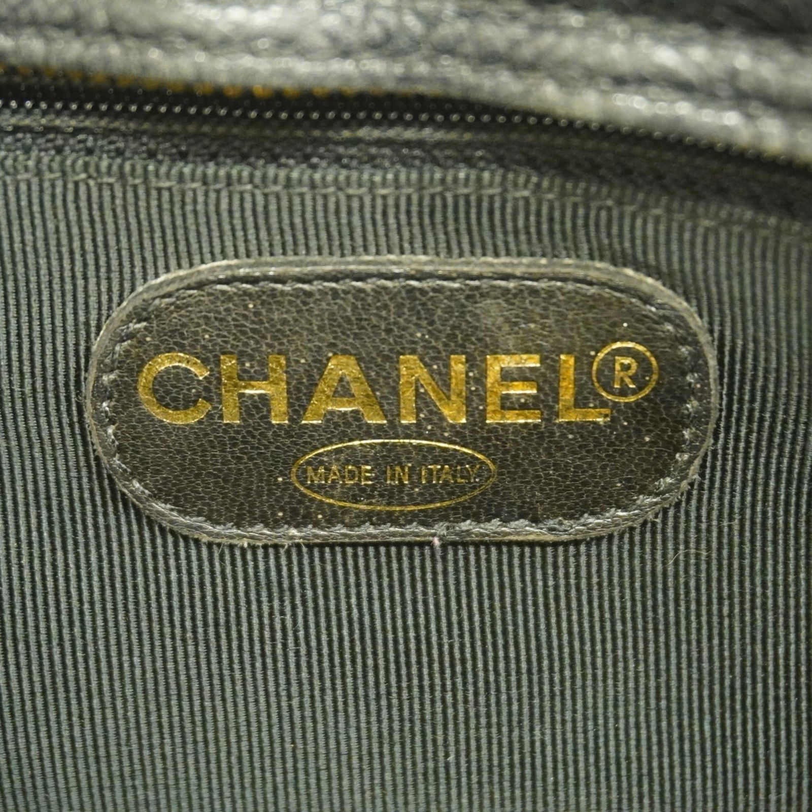 Calfskin Chanel Shoulder Bag Grained - 5